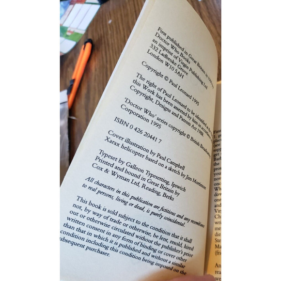 Dr Doctor Who Virgin Missing Adventures Dancing The Code Stephen Marley - Picture 4 of 5